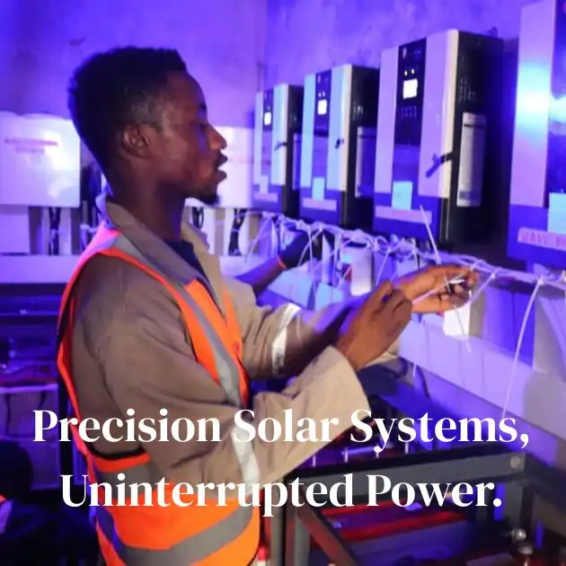best solar installer in Nigeria, setting up a solar system