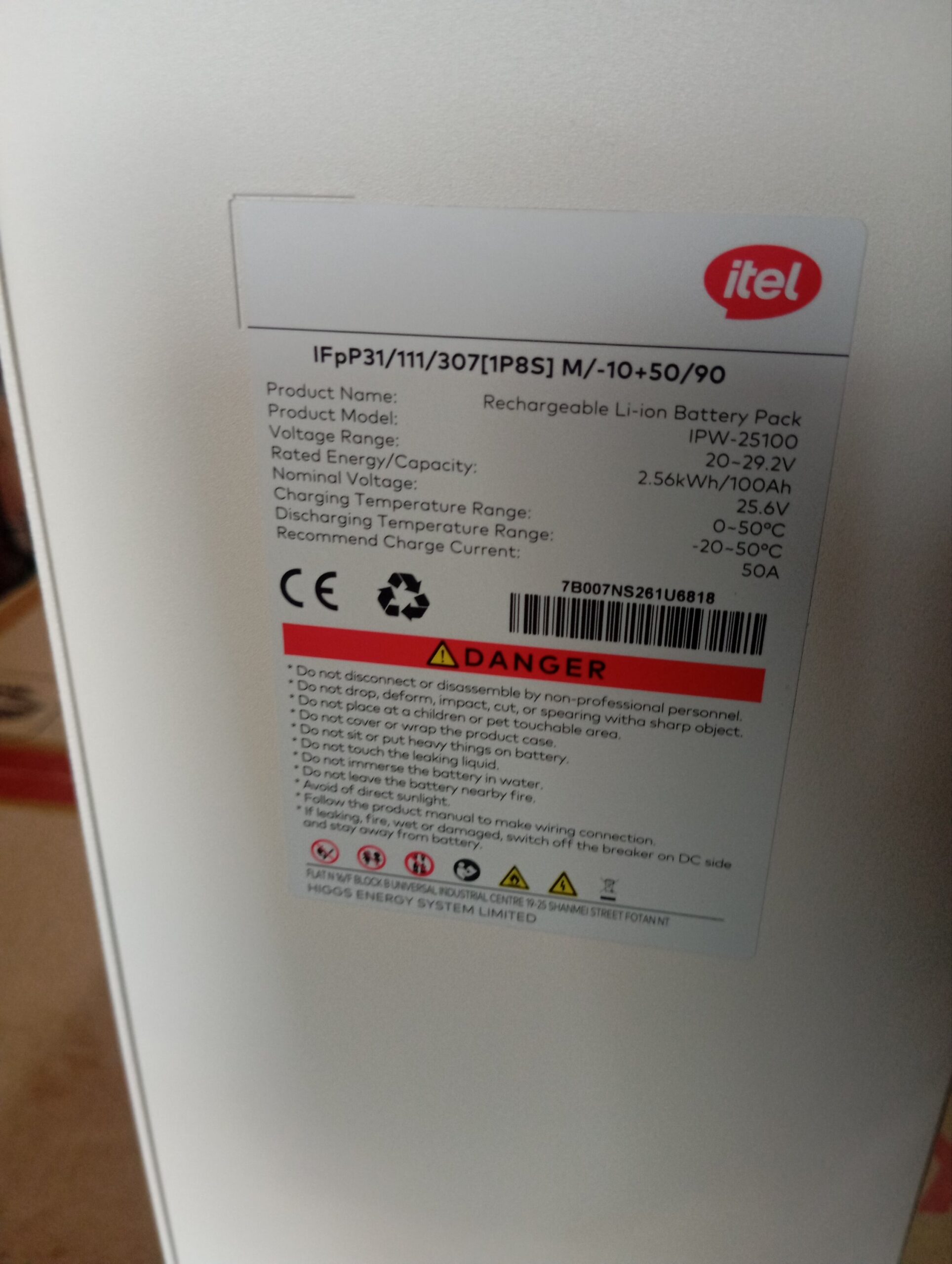 2.5KWH LITHIUM ITEL BATTERY - Image 3